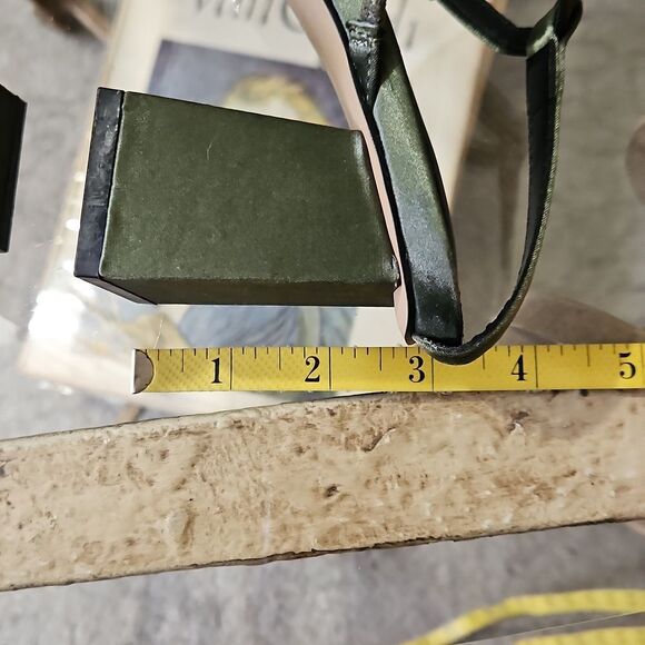 Asos Olive Green Strappy Sandals Size 4 - Picture 8 of 9